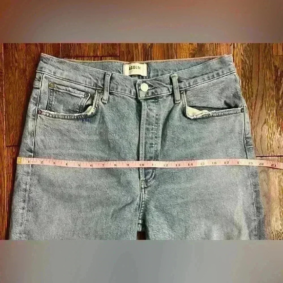 AGOLDE Riley High Rise Straight Jean in Blitz - Picture 5 of 13